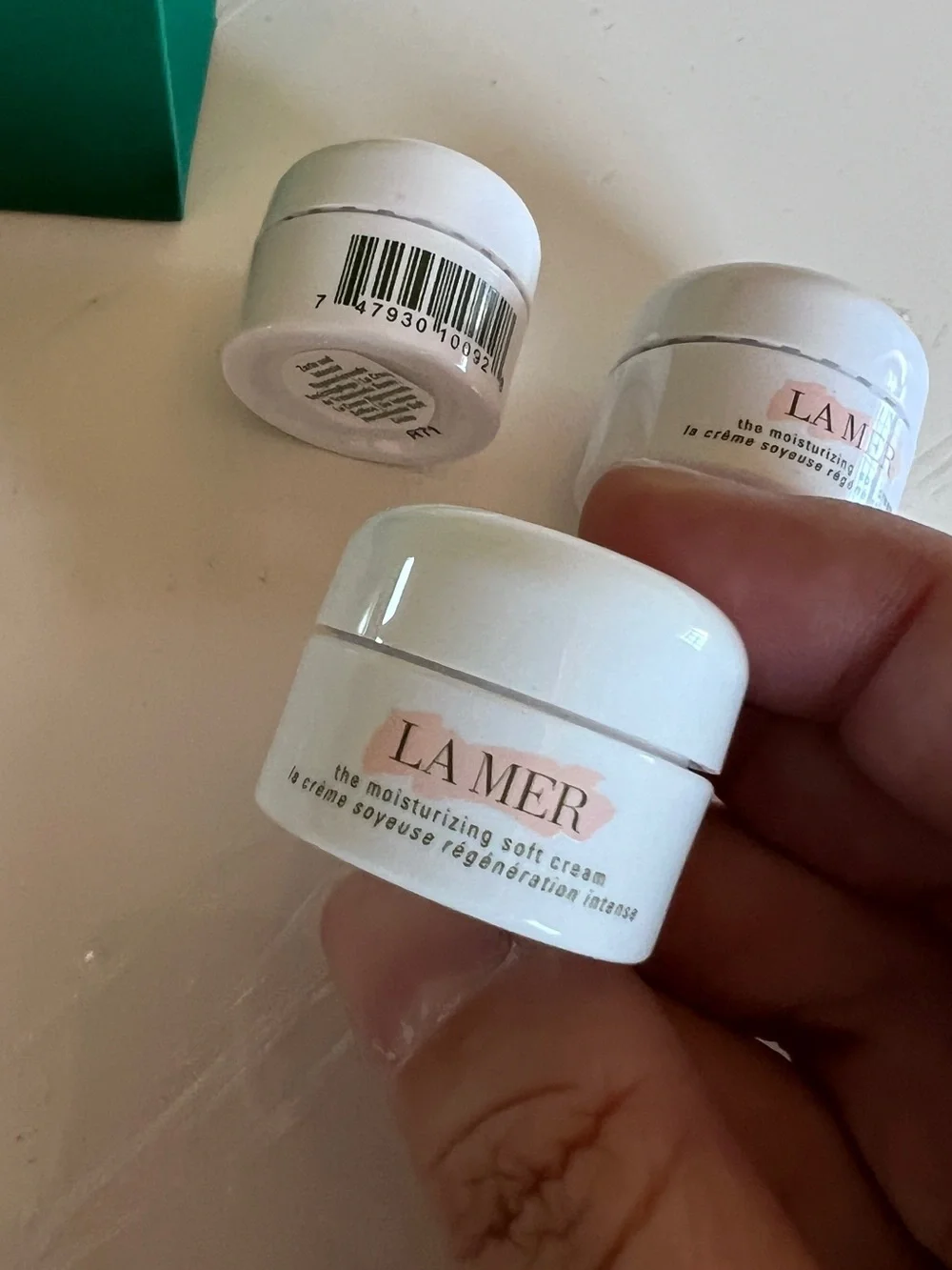 New！3Pc La Mer Moisturizing Soft Cream( 3.5ml*3=10.5mL )